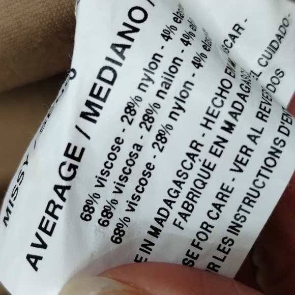 Gloria Vanderbilt Khaki Brown Skinny Pull On Pant Size 8 - Picture 9 of 10